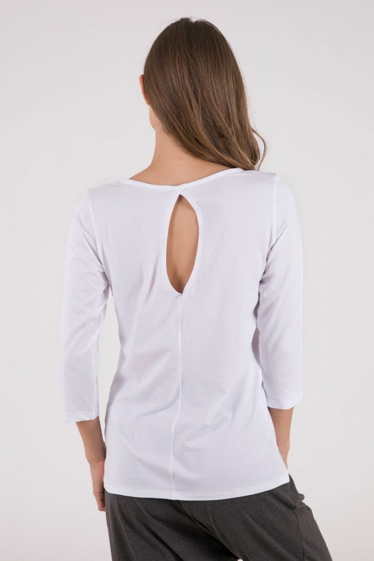 בגדי יוגה חולצת צאקרה חולצת-צאקרה