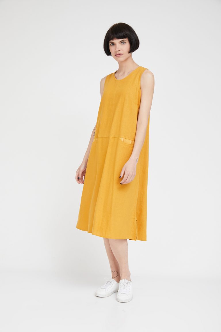 Natural שמלת מגירות שמלת מגירות