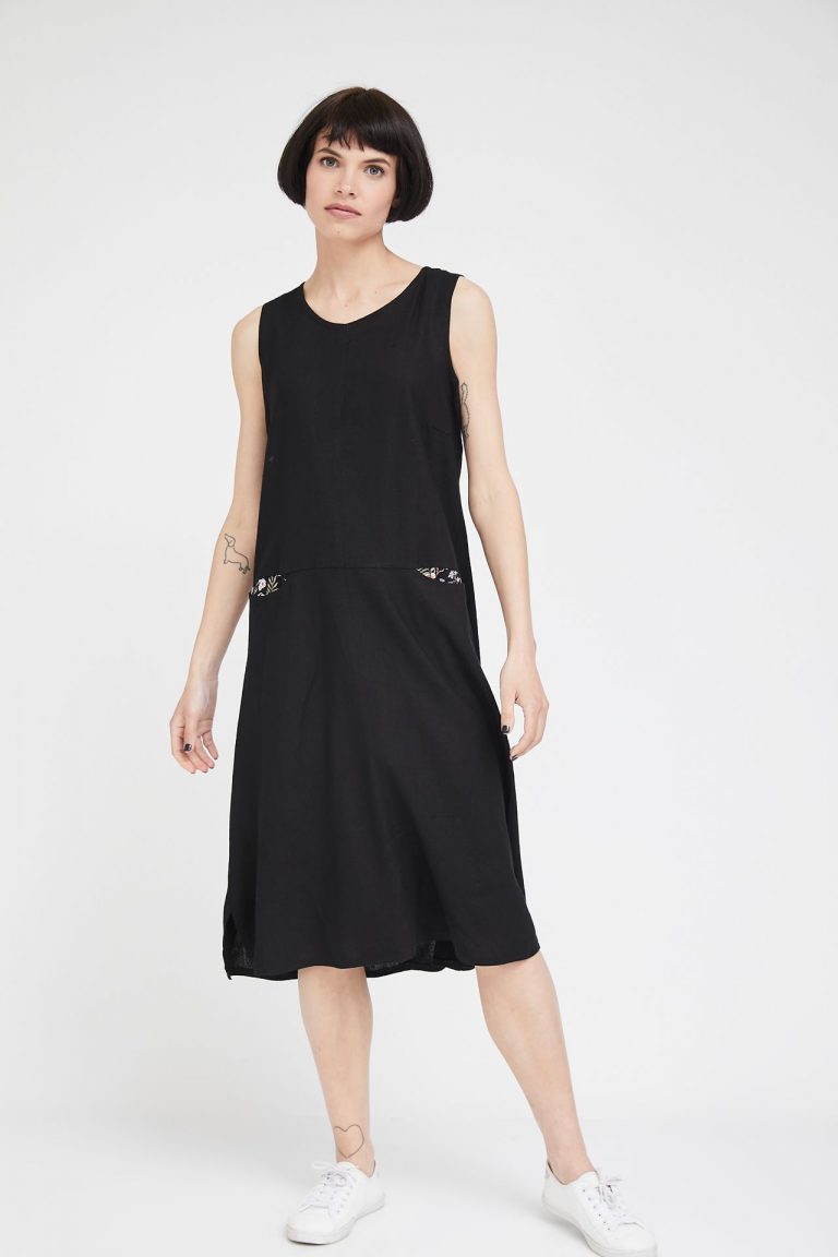 Natural שמלת מגירות שמלת מגירות