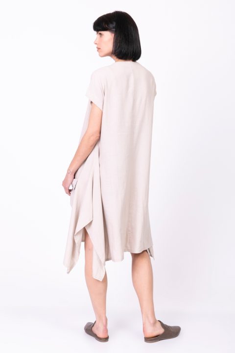 Natural שמלת גפן שמלת גפן