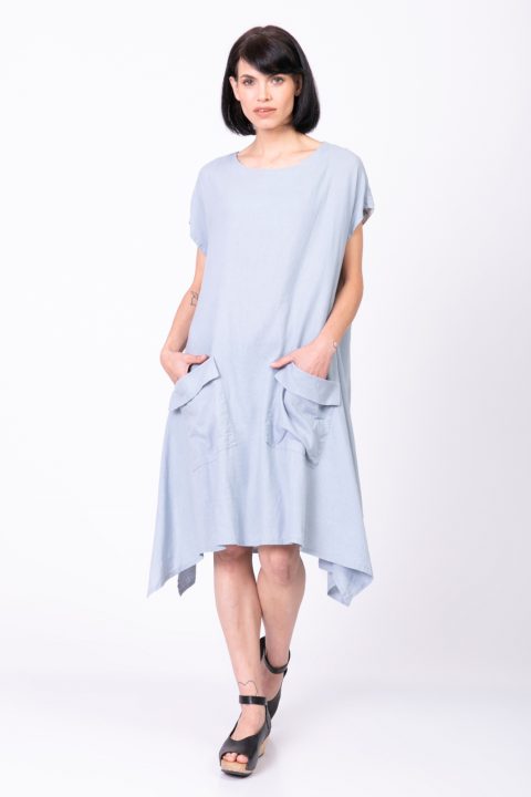 Natural שמלת גפן שמלת גפן