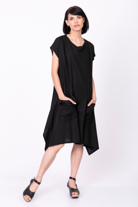 Natural שמלת גפן שמלת גפן