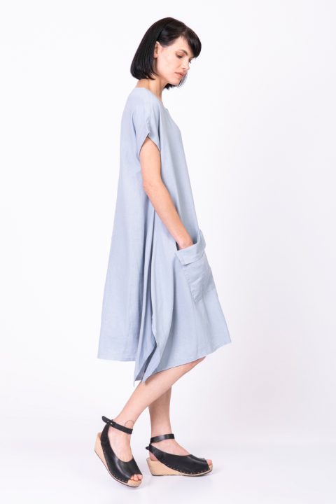 Natural שמלת גפן שמלת גפן