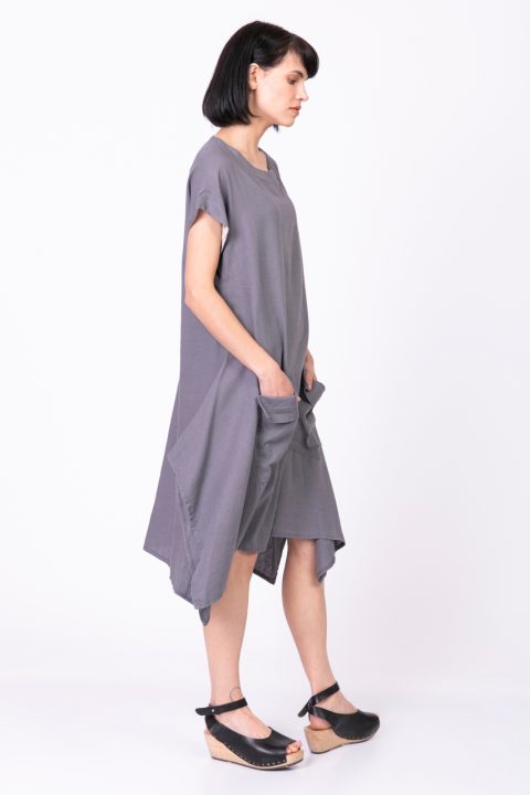 Natural שמלת גפן שמלת גפן