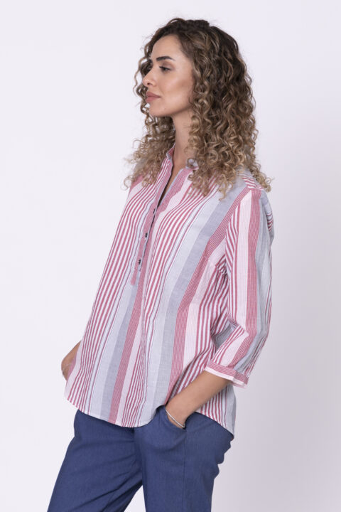 Natural חולצת פונצ` חולצת פונצ'