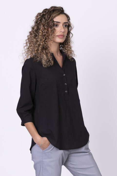 Natural חולצת פונצ` חולצת פונצ'