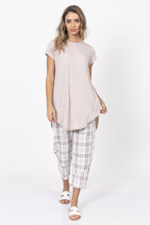 Natural מכנסיים קווה מכנסיים קווה