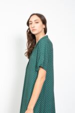 שמלה ליצ'י - ירוק בקבוק