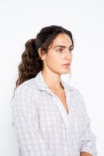 שמלת מקסי גילי - אפור משבצות
