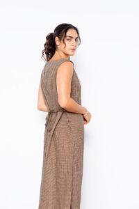 שמלת פשתן אמה - פפיטה חרדל