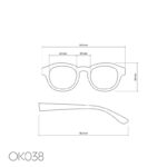 משקפי קריאה OK38 - כתום